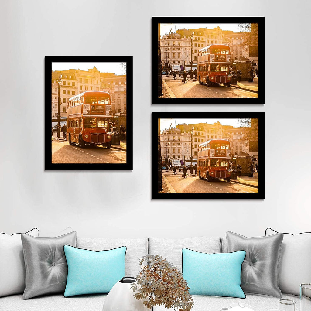Black 3 Pack 18x24 Picture Frame Solid Wood Q138
