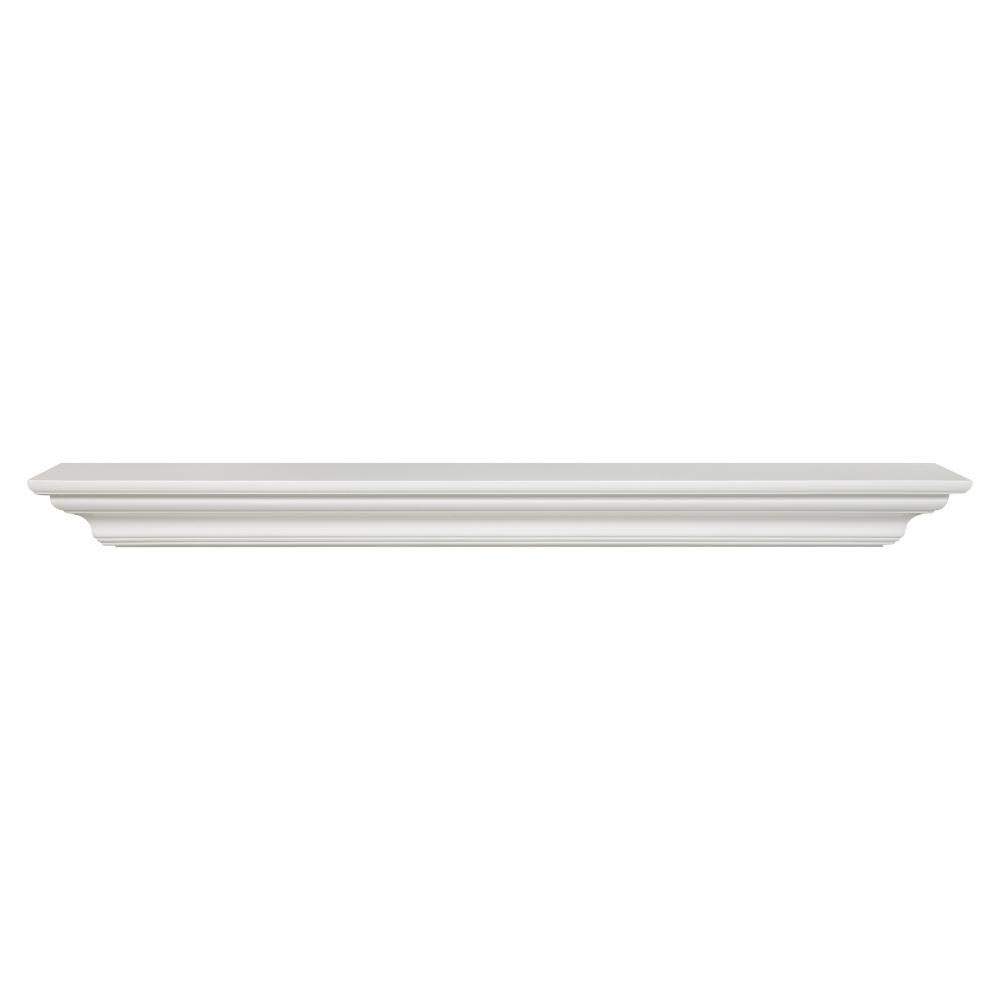 White MDF Mantel Shelf 48x22 U235