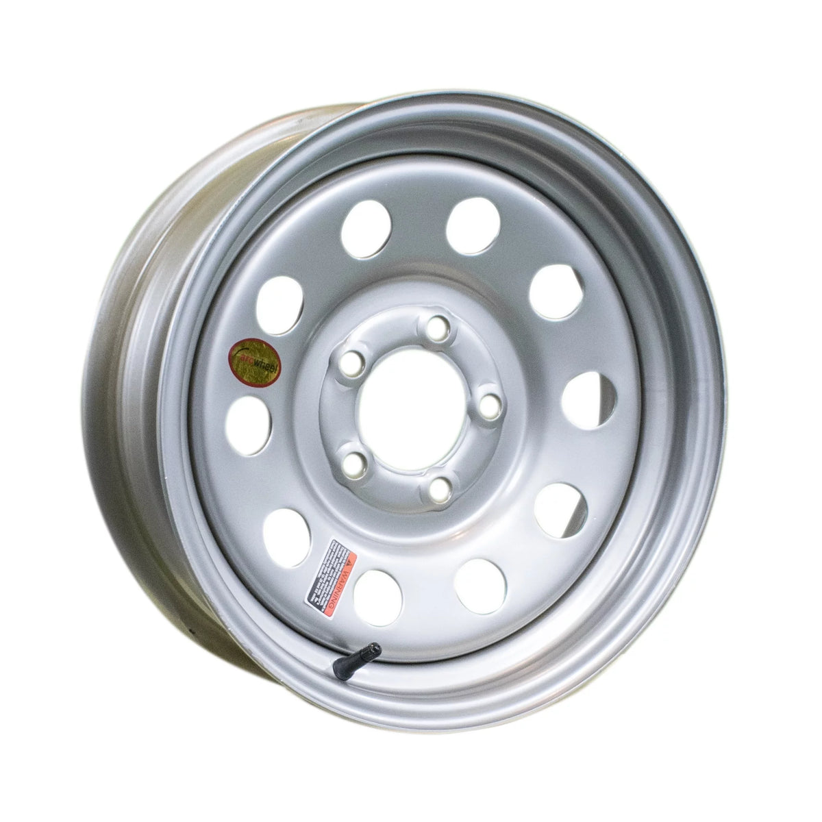 Silver Modular Steel Trailer Wheel 15 x 5 Rim 5 on 4.5 B5963