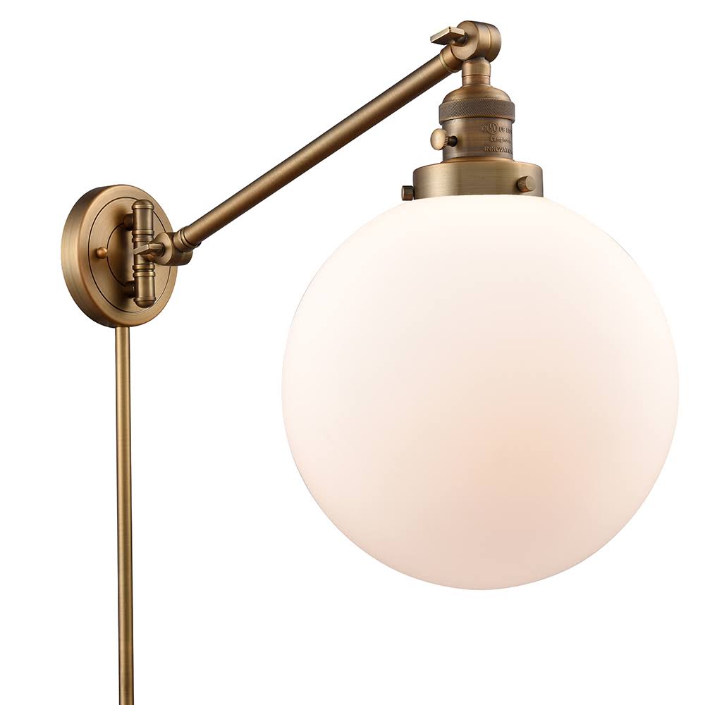 Brushed Satin Nickel Swing Arm Lamp N1979