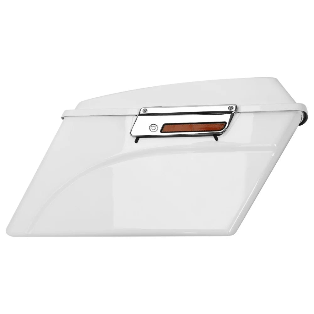 White Hard Saddlebag Trunk O2063
