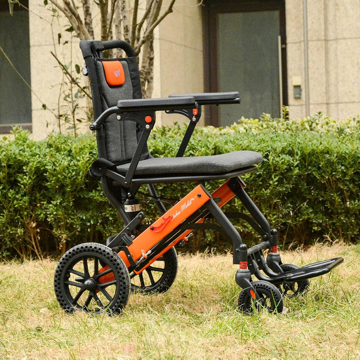 Lightweight Transport Wheelchair with Safety Belt Q867482