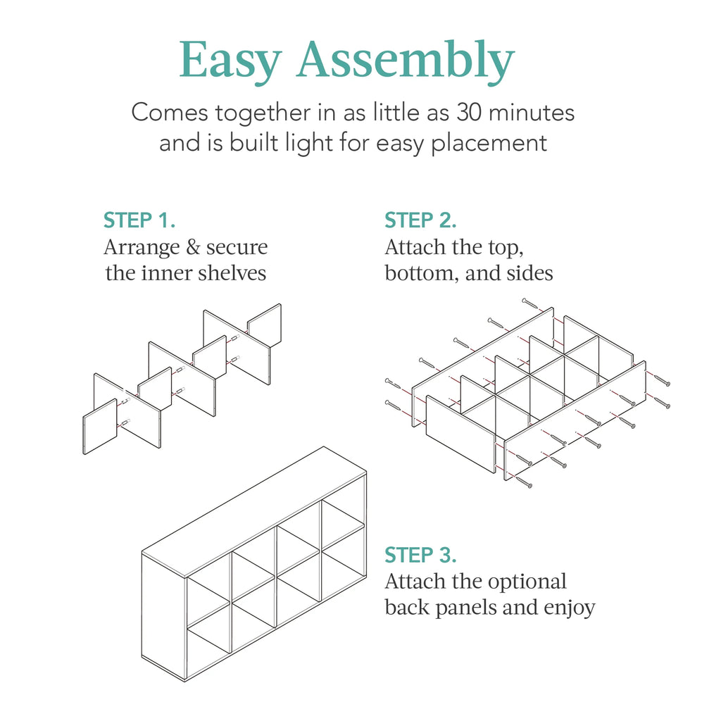 8 Cube Bookshelf E4313