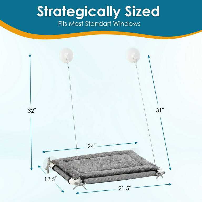 Cat Window Perch Hammock with Suction Cups C661129