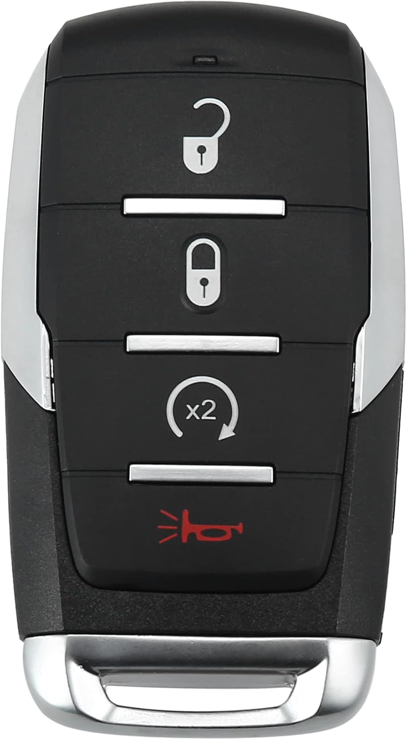 Replacement Keyless Entry Remote Car Key Fob 4 Buttons with Door Key X848
