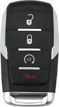 Replacement Keyless Entry Remote Car Key Fob 4 Buttons with Door Key X848