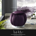 Purple Silver Ottoman G411957