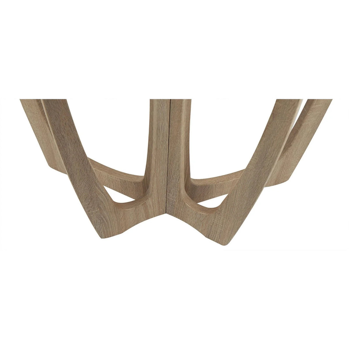 Wood Console Table with Carved Leg in Natural I233235