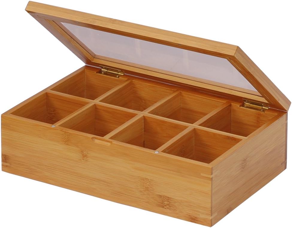Natural Bamboo Tea Box 12 Inch C174382