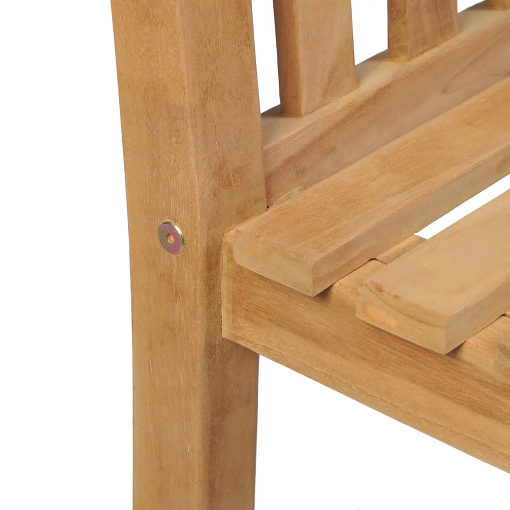 2 pcs Solid Teak Wood Patio Chairs B38118
