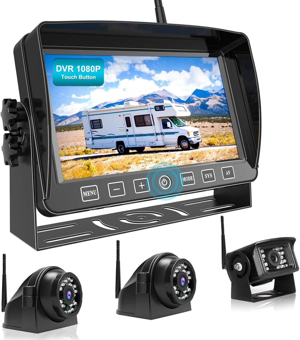 1080P 7-inch Wireless Backup Camera System B3844
