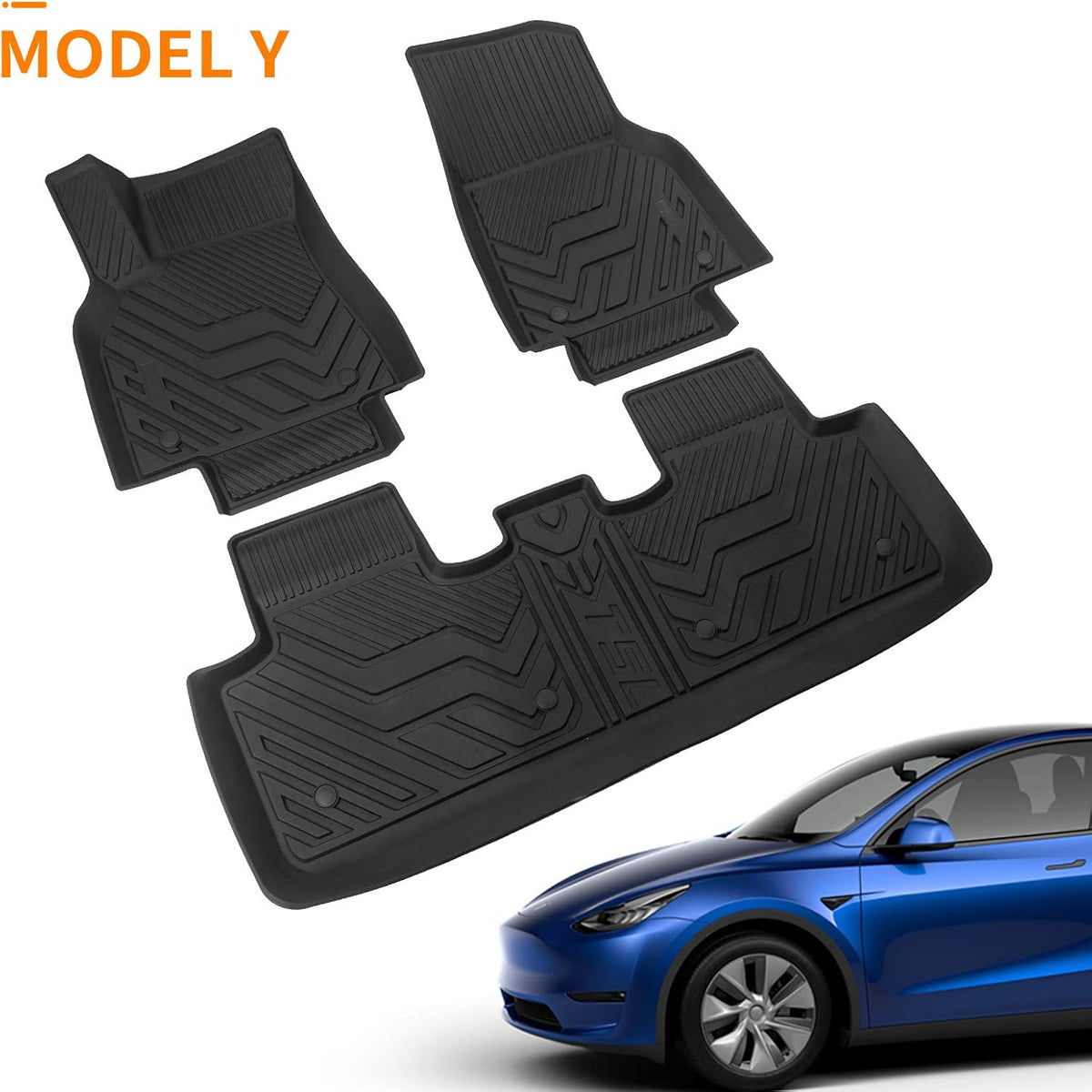 Tesla Model Y Trunk Mats Cargo Liners Floor Mats All Weather M41565