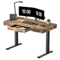 White 48 x 24 Inches Height Adjustable Electric Standing Desk O846025
