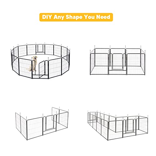 40" Height 16 Panels Dog Playpen F86004