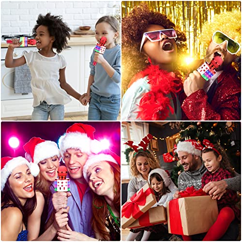 4 in 1 Wireless Karaoke Microphone with LED Lights G765022