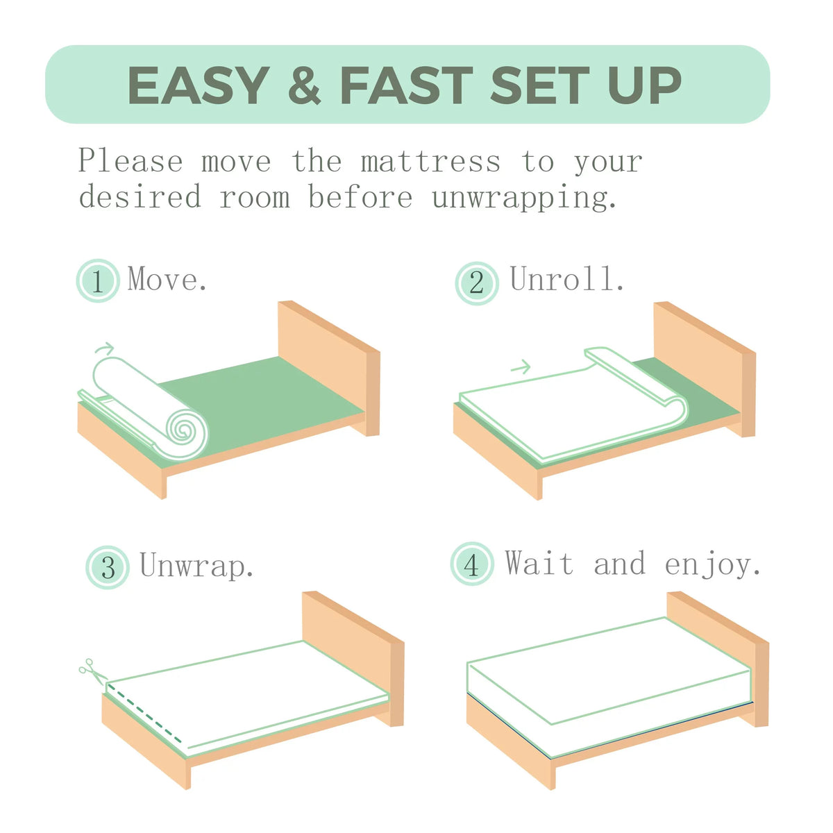 Black 8 inch Twin Size Gel Memory Foam Mattress Y454