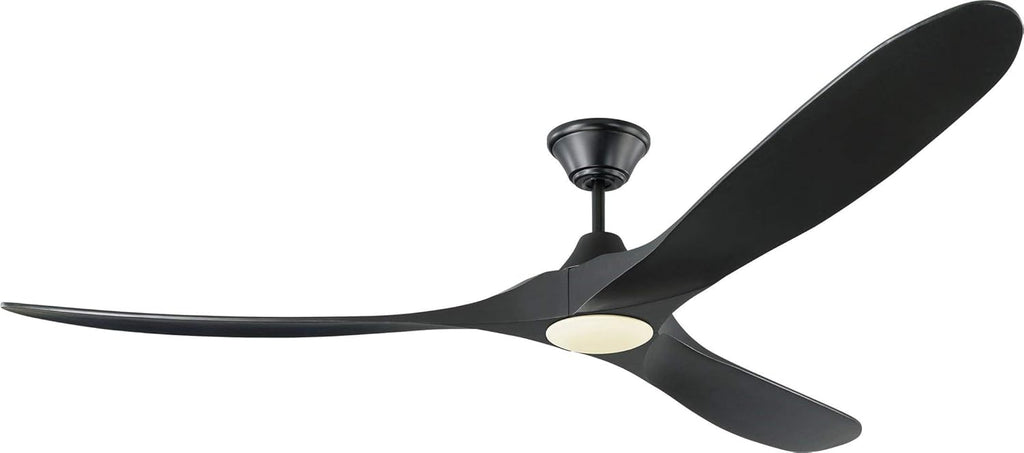 Matte Black 60 Ceiling Fan with LED Light and Remote Control X1343