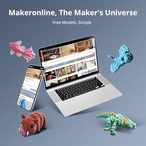 3D Printer with Multi Color Printing, 420x420x500mm Build Volume, Auto Leveling D860799