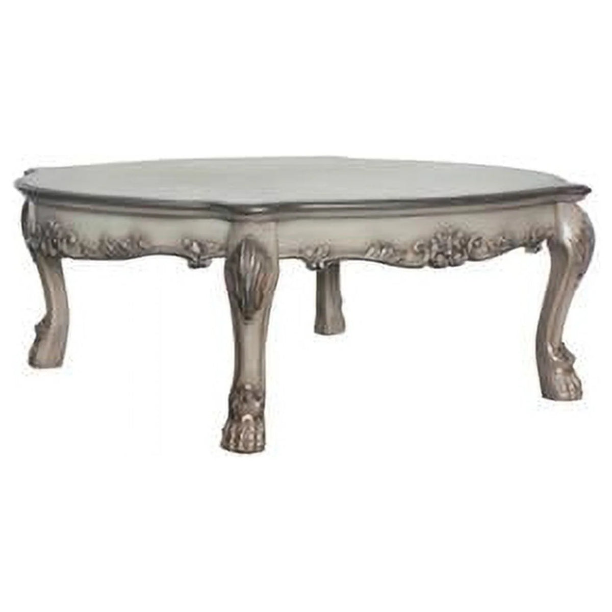 Vintage Bone & White Solid Wood Coffee Table B62978