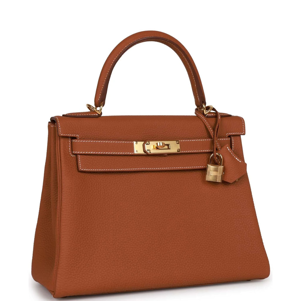 Pre-owned 28 Gold Togo Handbag M485030