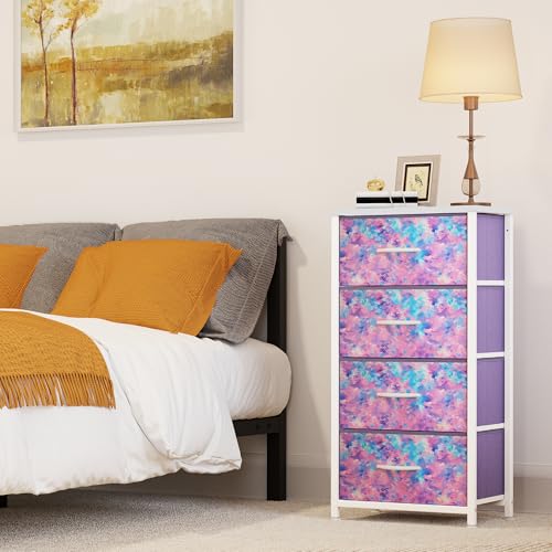 Fabric Dresser with 4 Drawers E740685