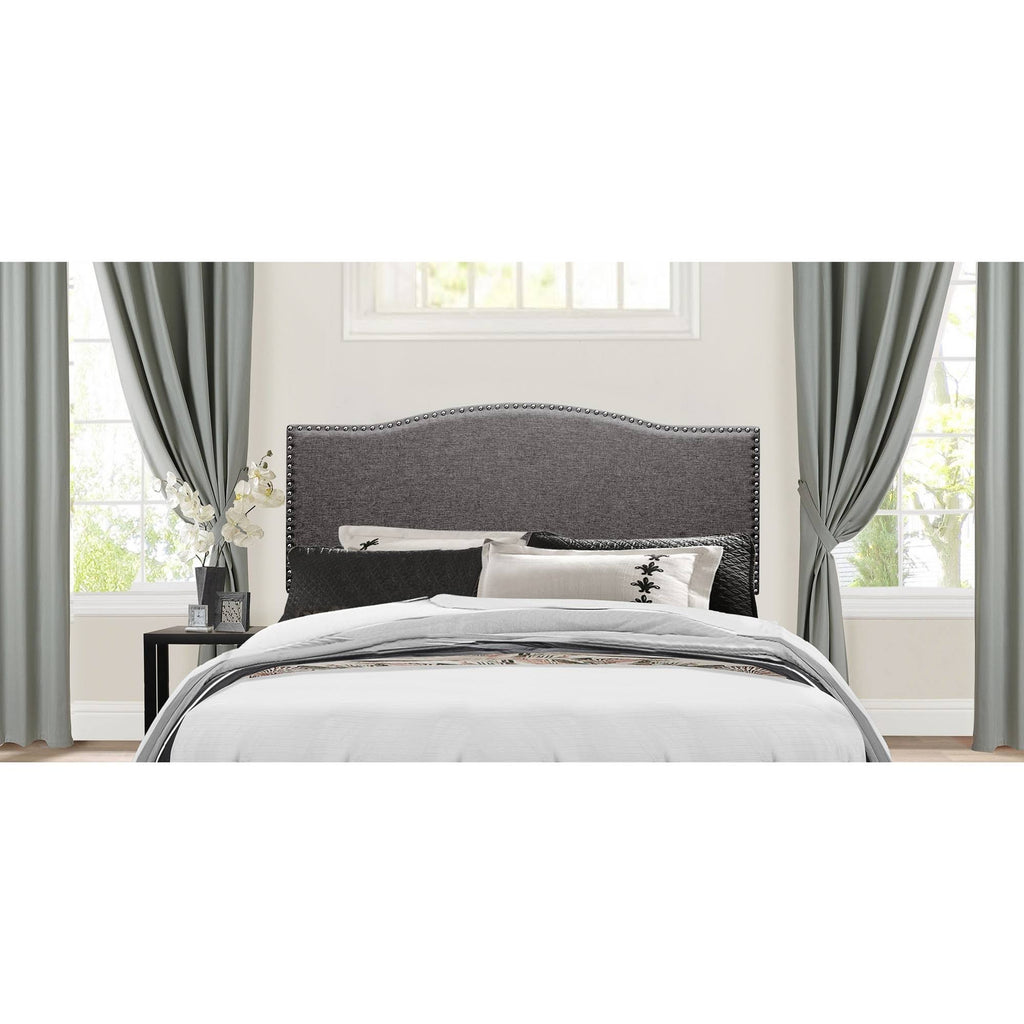 Stone Fabric King Metal Headboard V45047