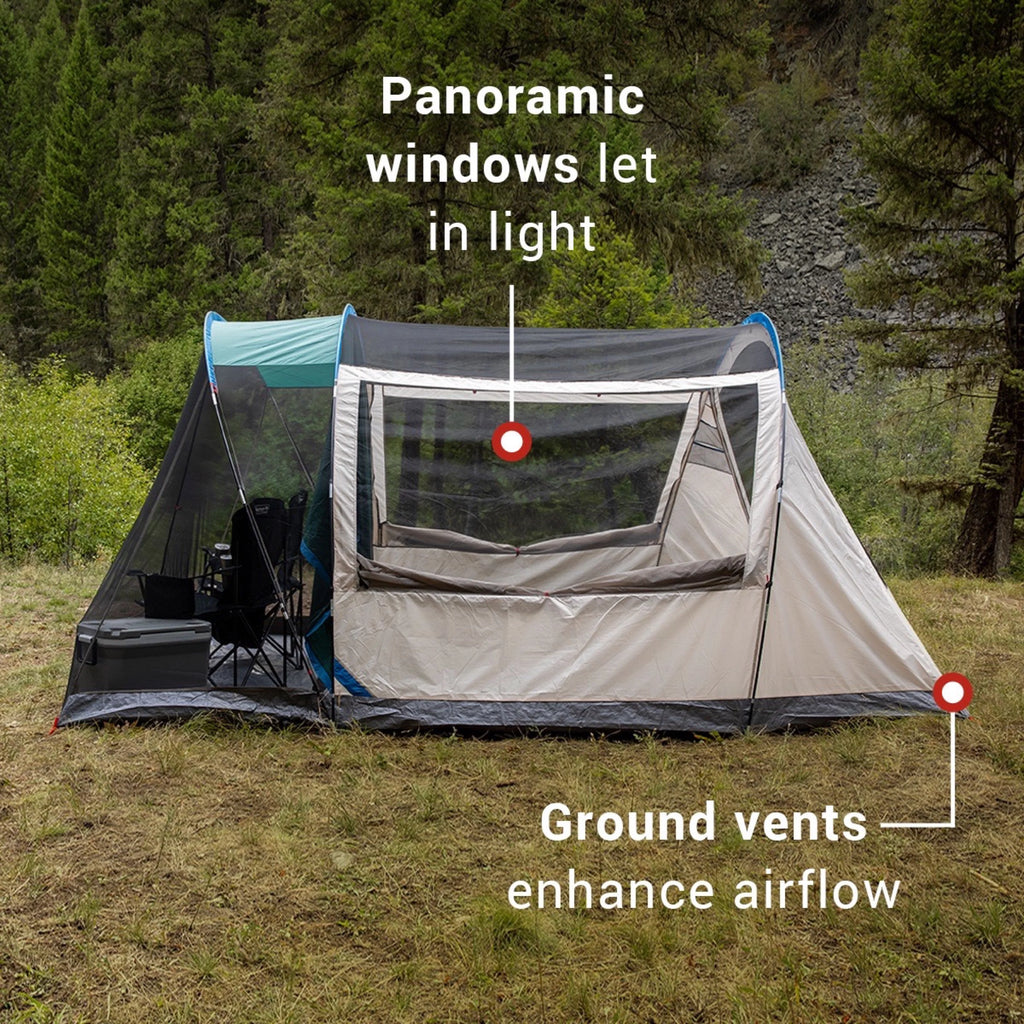 4-Person Cabin Tent with Screen Porch D967013