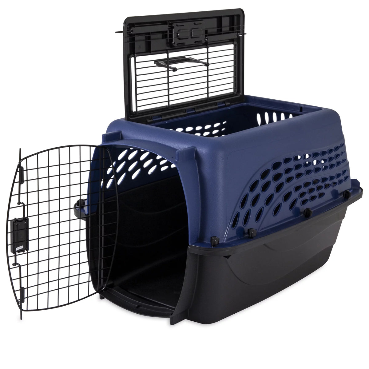 Blue 24 2-Door Plastic Pet Carrier U903