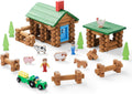 122 PCS Wooden Log Cabin Building Toy Set M725