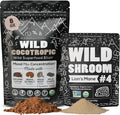 Organic Mushroom Cacao Mix 8oz & Lion's Mane Powder 4oz Bundle Z298290