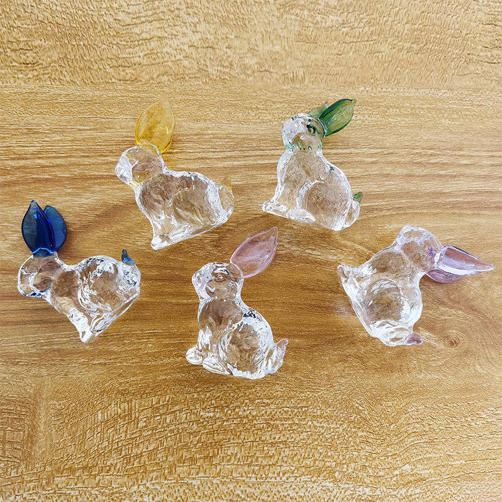 Blue Crystal Rabbit Figurine Ornament U178041