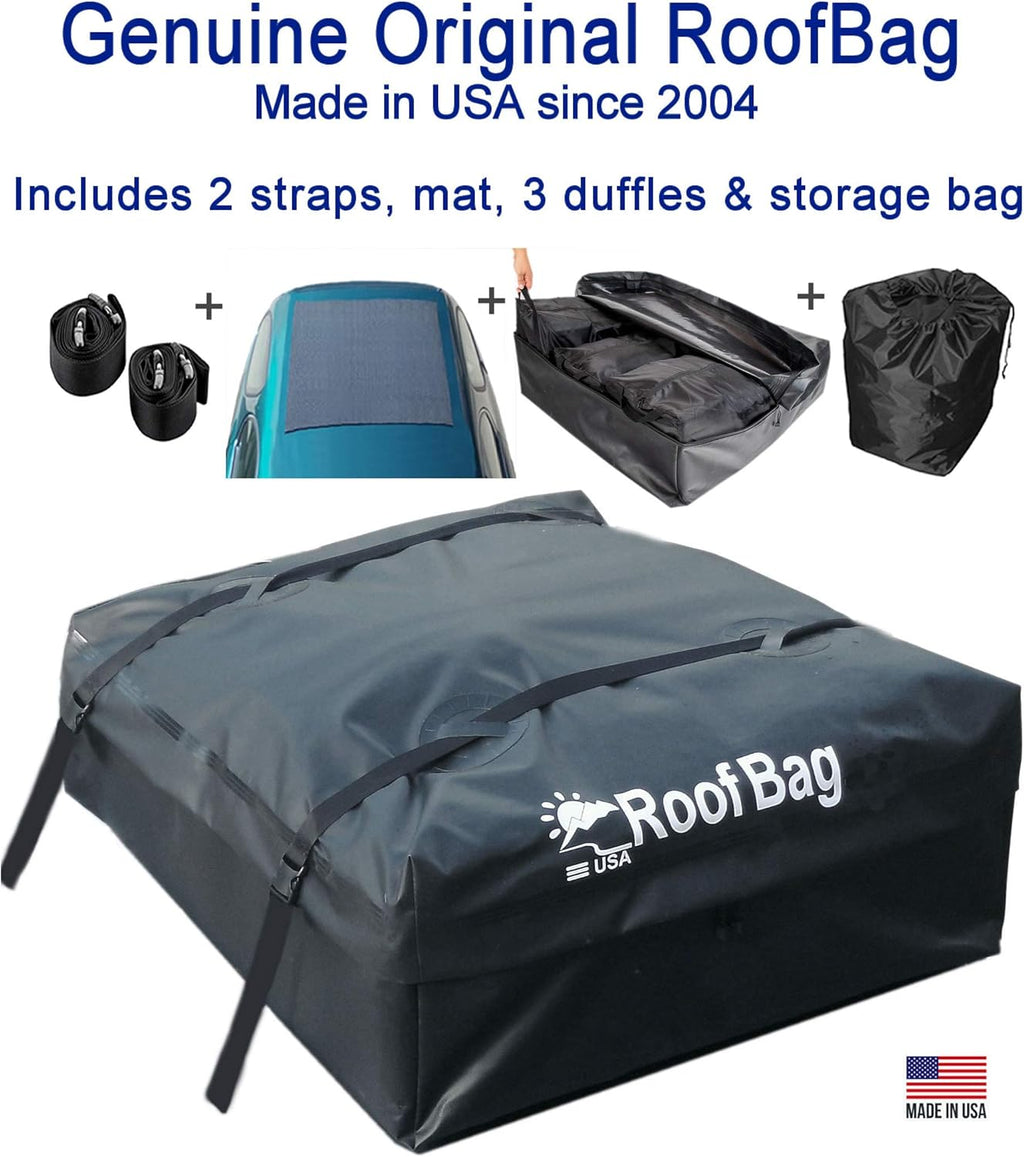 11 Cubic Feet Waterproof Rooftop Cargo Carrier with Straps and Storage Bag S300