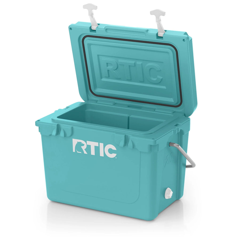 White 20 QT Rotomolded Hard-Sided Ice Chest Cooler J7768