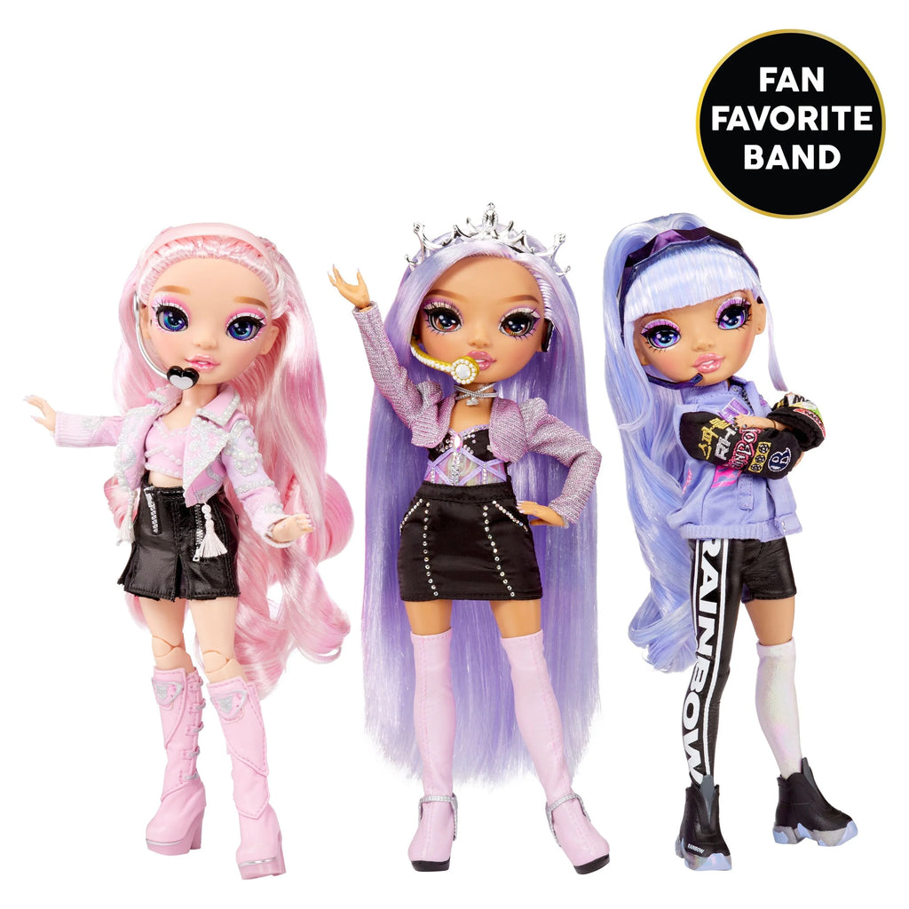 Purple Lilac Fashion Doll with 2 Designer Outfits and Microphone Headset G563