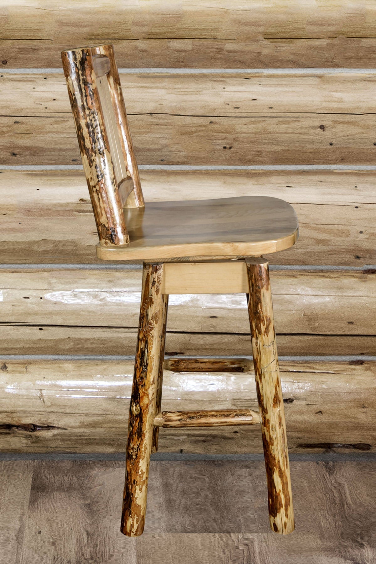 Counter Height Swivel Barstool with Back D3712