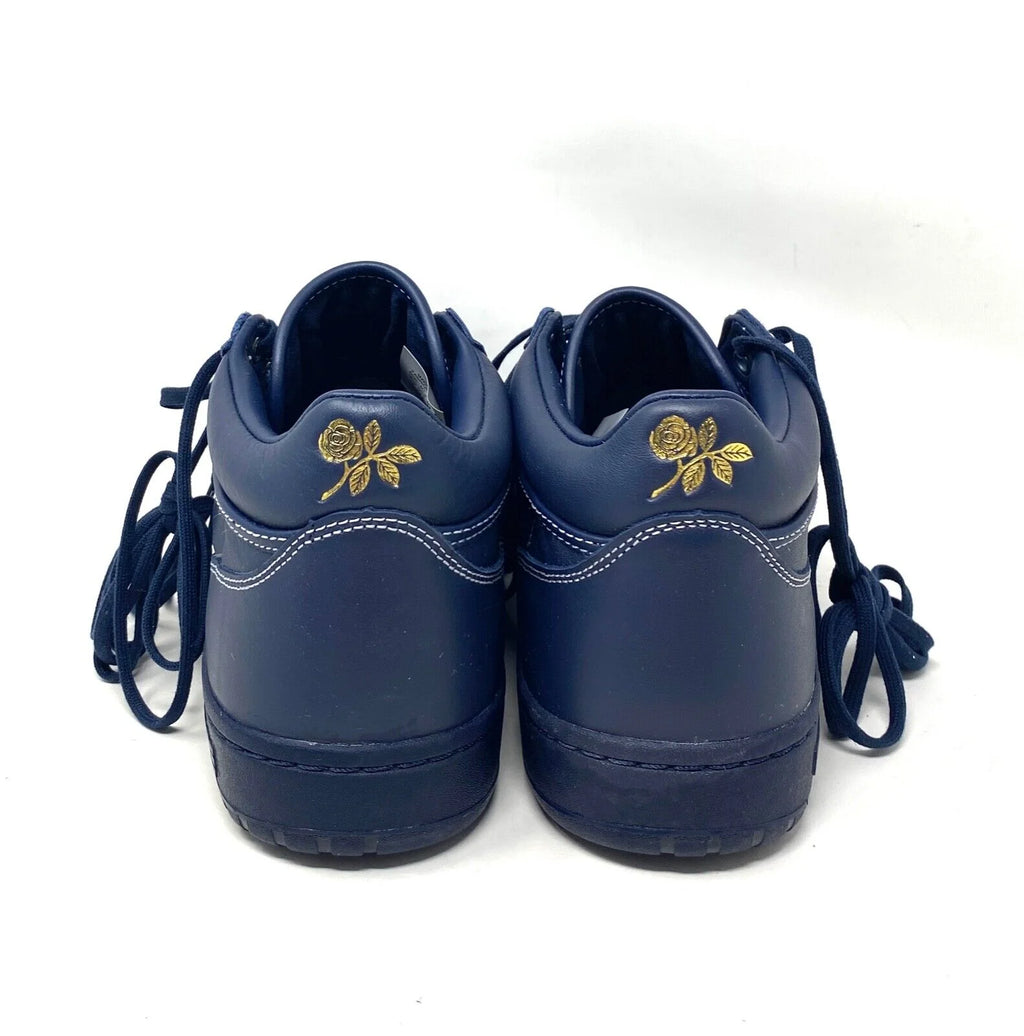 Navy Leather Mid Skate Shoes G10744
