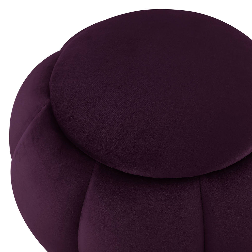 Purple Silver Ottoman G411957