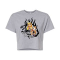 Juniors Cropped Cotton Blend T-Shirt L701