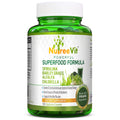 Organic Spirulina Barley Grass Alfalfa Chlorella Capsules 120 Count H2867