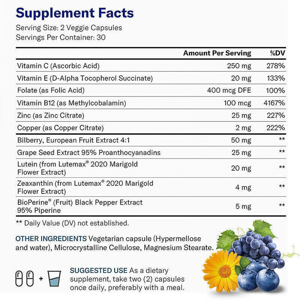 Lutein 40 mg Eye Health Vitamins 120 Softgels R11194