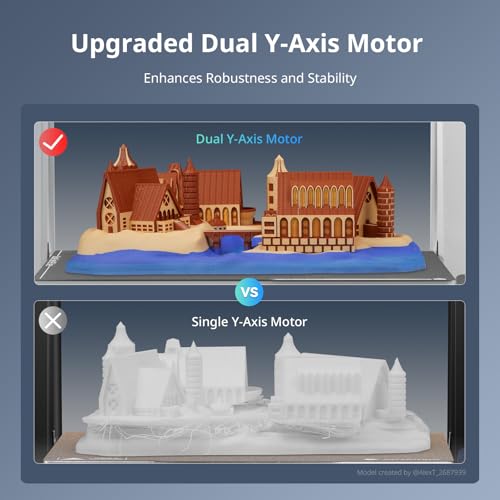 3D Printer with Multi Color Printing, 420x420x500mm Build Volume, Auto Leveling D860799