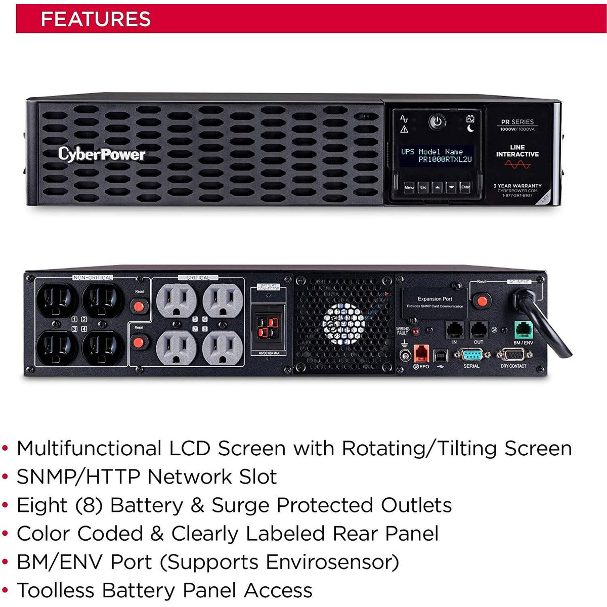 1000VA 1000W UPS D556621