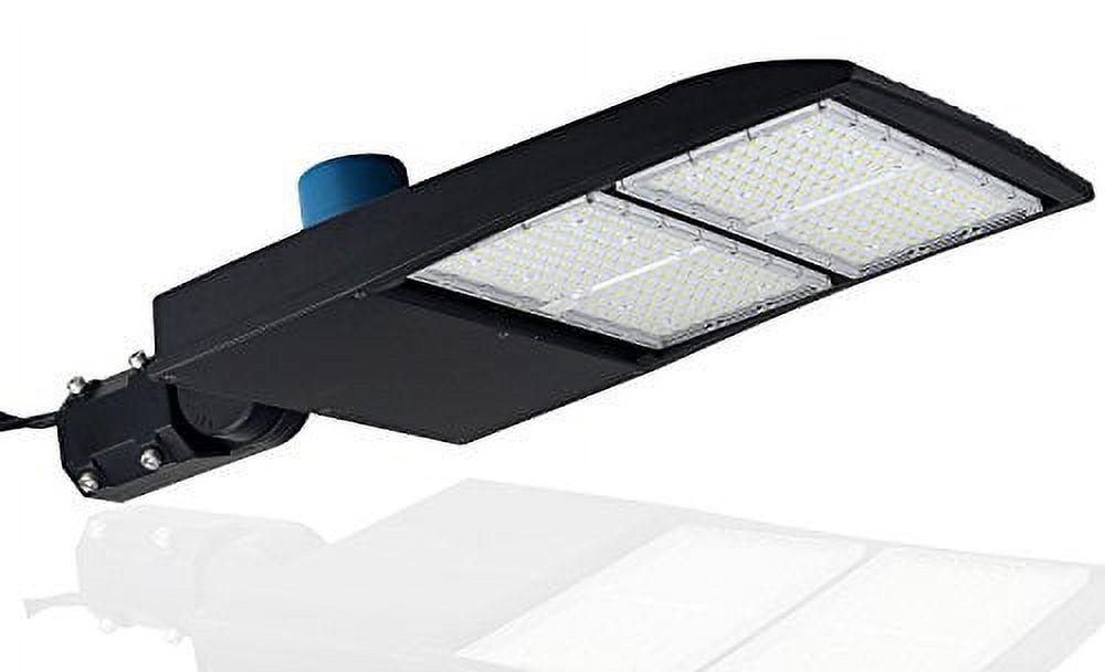 300 Watt LED Shoebox Light, Dimmable, With Photocell, Slip Fit Mount E1219