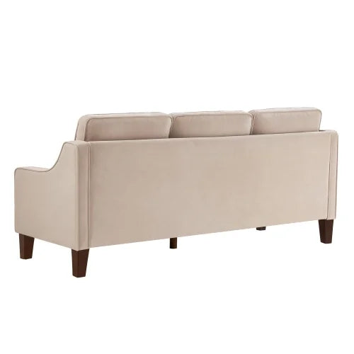 3 Piece Sofa Couch with Wood Legs J40889