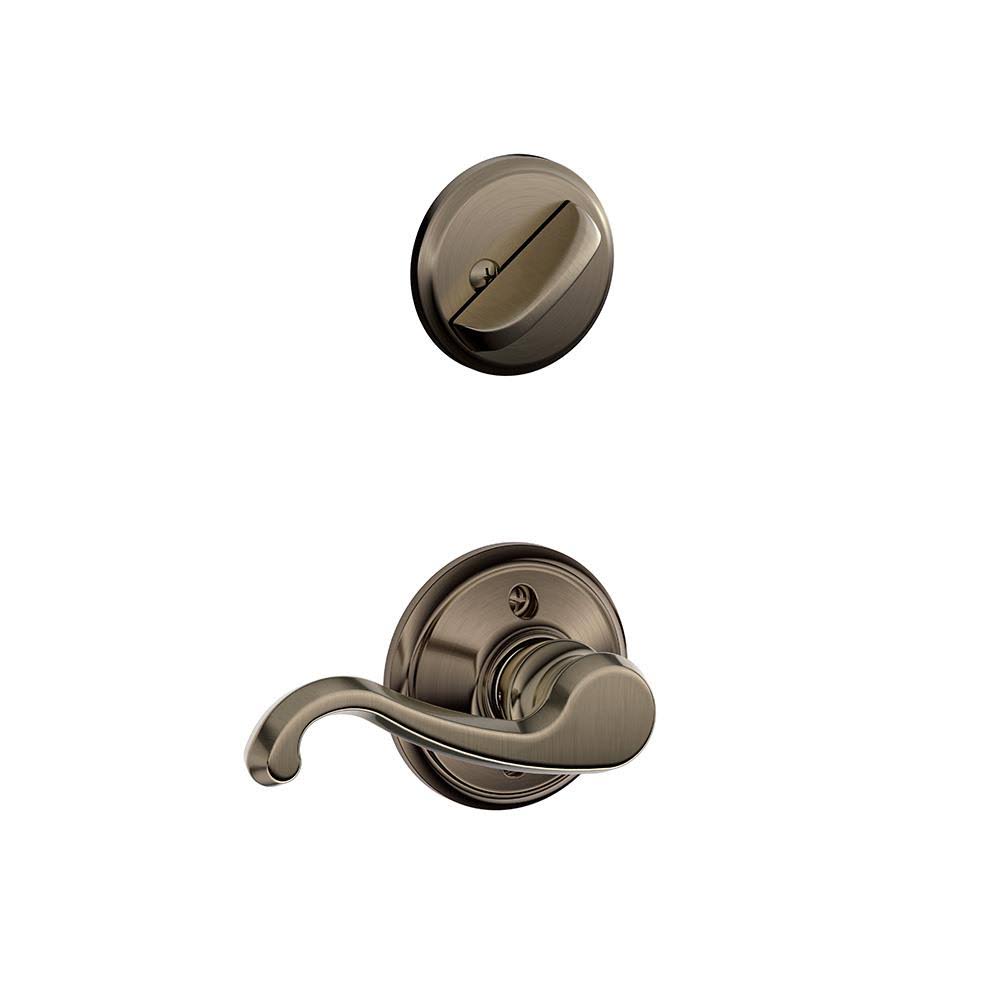 Antique Pewter Lever Inside Trim X176