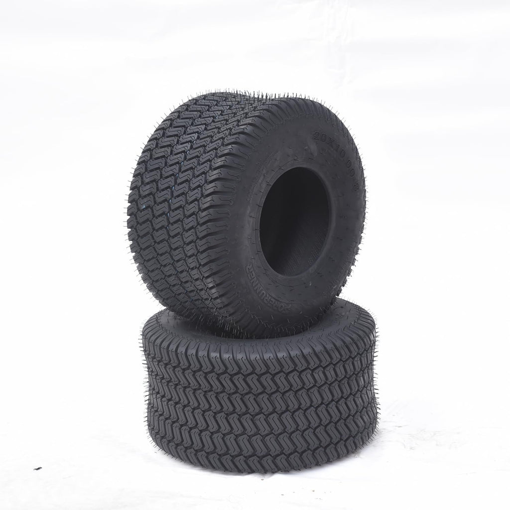 2 PCS 20x10-8 4PR Turf Saver Lawn Mower Tires C763645