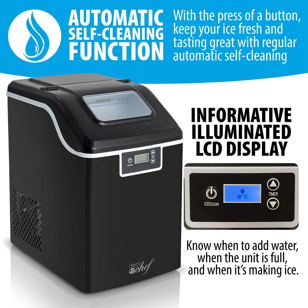 44LB Countertop Ice Maker, Black T1580