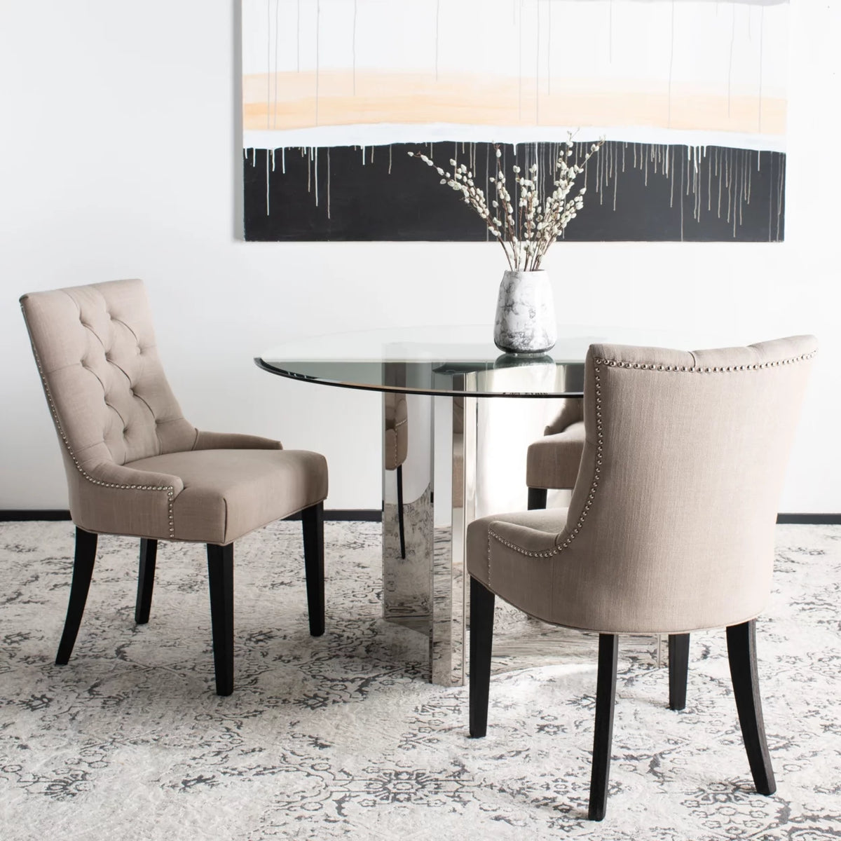 Set of 2 Tufted Side Chair Y172