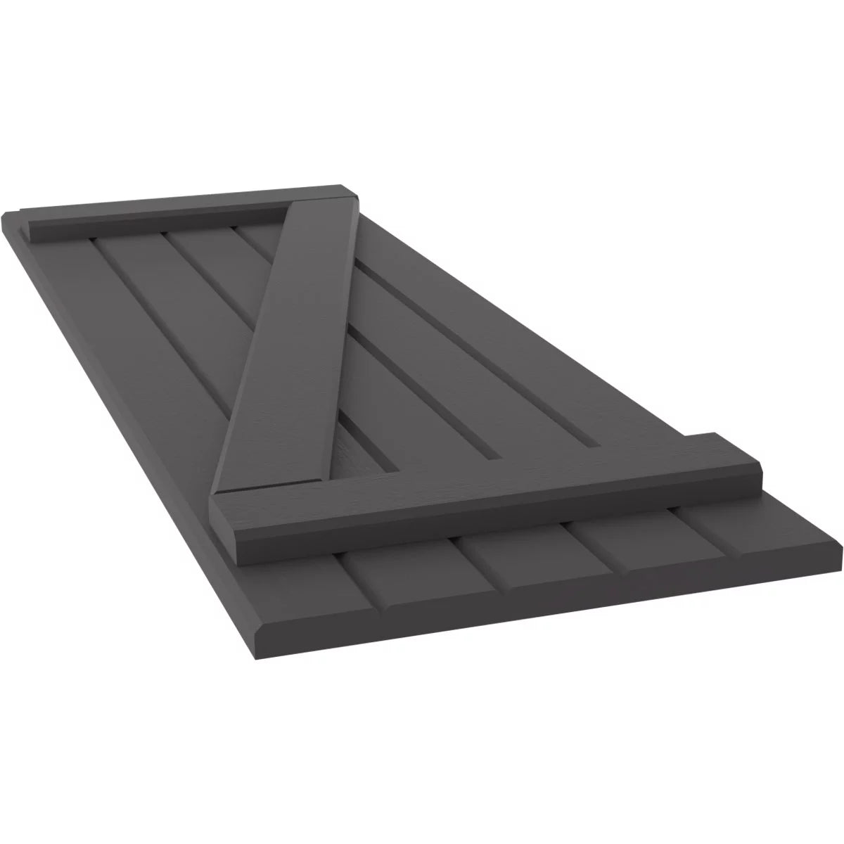 Real Wood Joined Board-n-Batten Shutters with Z-Bar M391