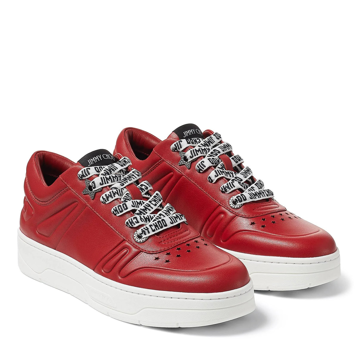 Leather Flatform Trainers V90874